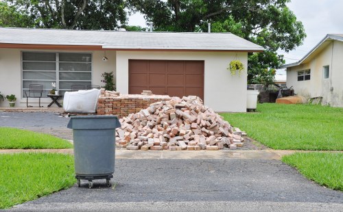 Professional movers packing items for transportation